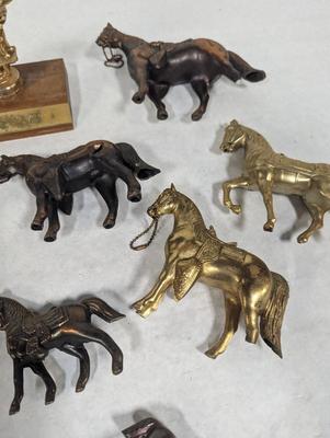 Brass/Pot Metal Horse Figures