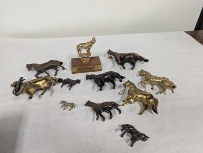 Brass/Pot Metal Horse Figures