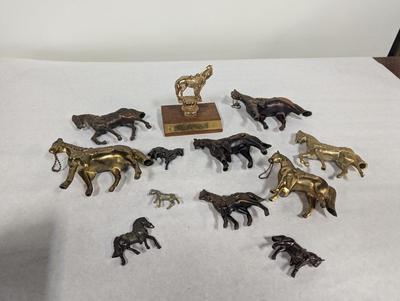 Brass/Pot Metal Horse Figures