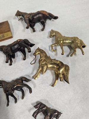Brass/Pot Metal Horse Figures