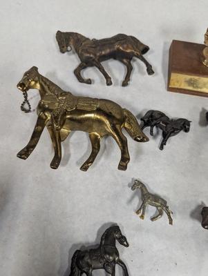 Brass/Pot Metal Horse Figures
