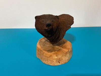 Wooden Bear Sculpture