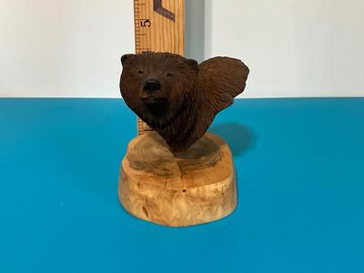 Wooden Bear Sculpture