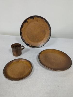15 Pieces Of McCoy Pottery Dishes