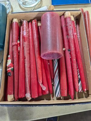 Assortment Of Candle Sticks & Crystal Holders