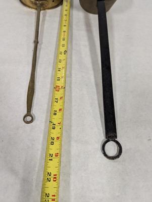 Brass Bed Warmer & Long Handled Ladle