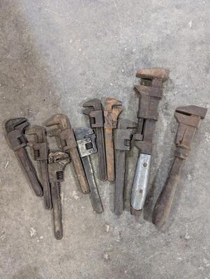 Antique Adjustable Wrenches Lot 1