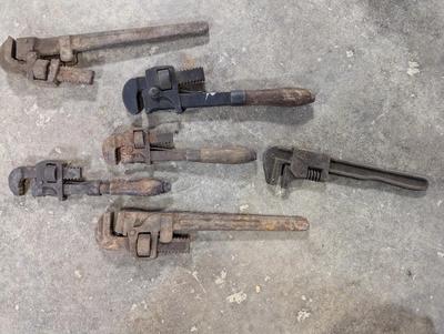 Antique Adjustable Wrenches Lot 4