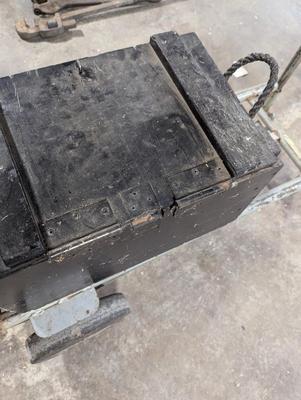 Hardware & Tools With Black Wooden Box