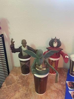STAR WARS CHARACTER CUPS FROM KFC (SEE DESCRIPTION AND ALL PICS)
