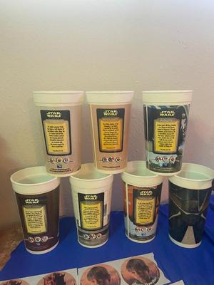 STAR WARS CHARACTER CUPS FROM KFC (SEE DESCRIPTION AND ALL PICS)