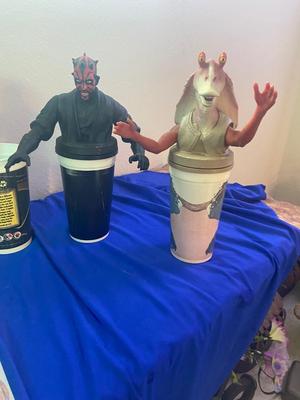 STAR WARS CHARACTER CUPS FROM KFC (SEE DESCRIPTION AND ALL PICS)