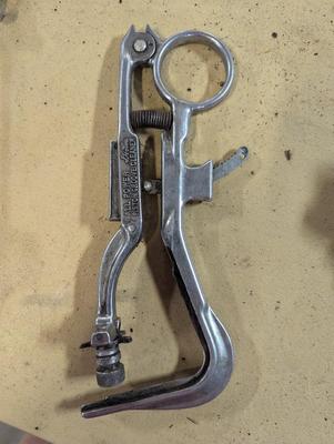 Antique Tools Piston Groove Cleaner Orecon Made In Italy Chain Saw Sharpener