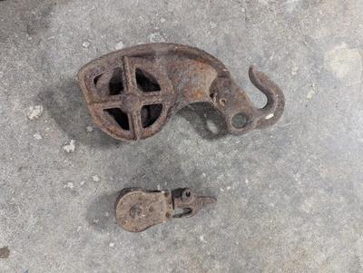 Antique Cast Iron Pulleys