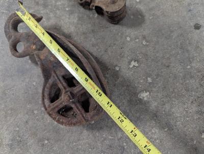 Antique Cast Iron Pulleys