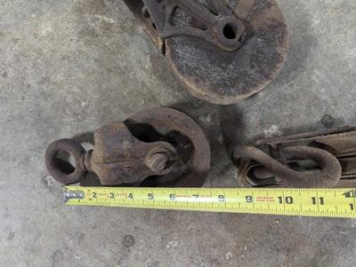Antique Cast Iron Pulleys