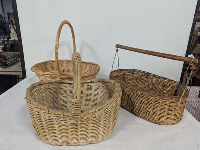Vintage Hand Woven Baskets