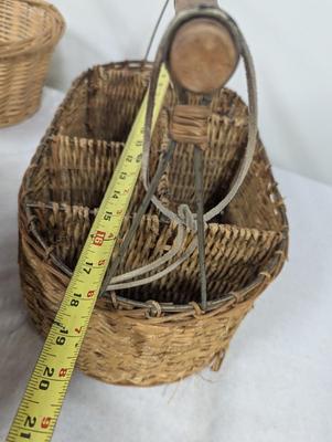 Vintage Hand Woven Baskets