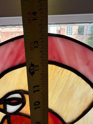 Oval Stained Glass Bird (See Details)