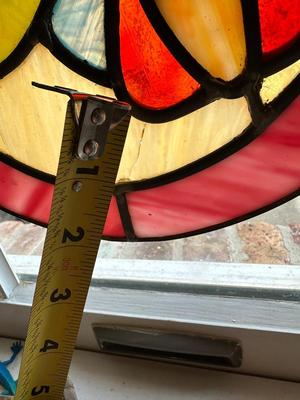 Oval Stained Glass Bird (See Details)