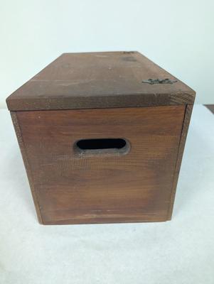 Vintage Plow & Earth Wooden Box