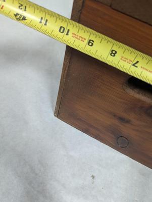 Vintage Plow & Earth Wooden Box