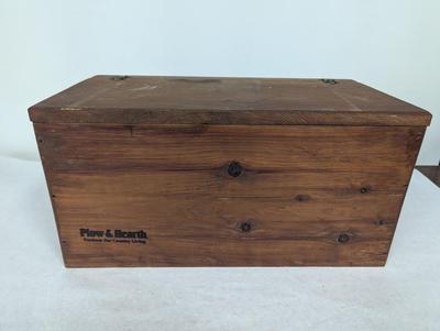 Vintage Plow & Earth Wooden Box