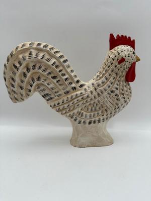 Signed 9” Wood Carved Rooster