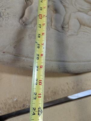 Large Concrete Cherub Wall Decor