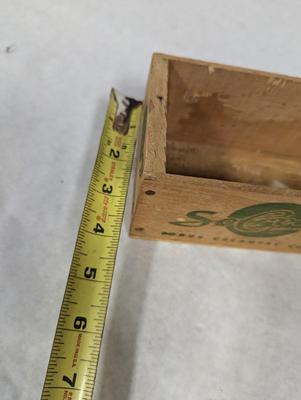 Vintage Neufchatel Cheese Wooden Box