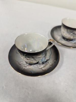 Made In Japan Hand Painted Dragon Decorated Teacup & Saucer