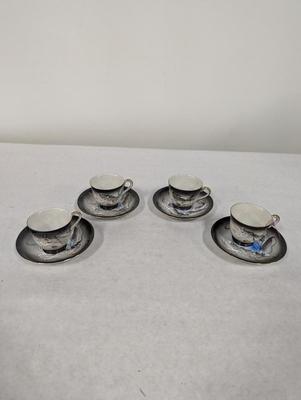 Made In Japan Hand Painted Dragon Decorated Teacup & Saucer