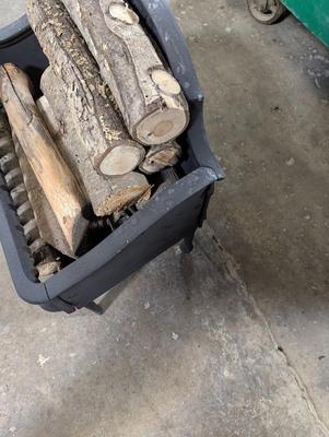 Cast Iron Firewood Holder