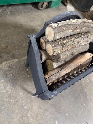 Cast Iron Firewood Holder