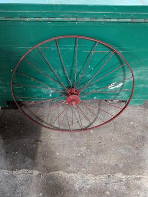 Vintage Metal Bicycle Wheel