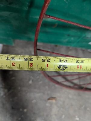 Vintage Metal Bicycle Wheel