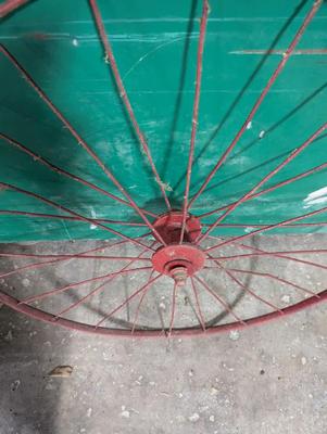 Vintage Metal Bicycle Wheel