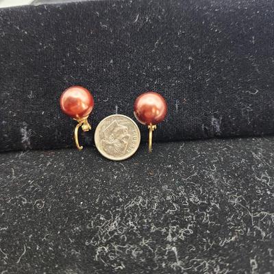 Chocolate South Seas Pearl Earrings