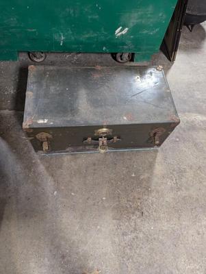 Vintage Metal Foot Locker