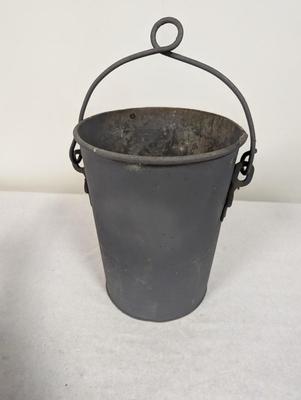 Vintage Metal Water Well Bucket