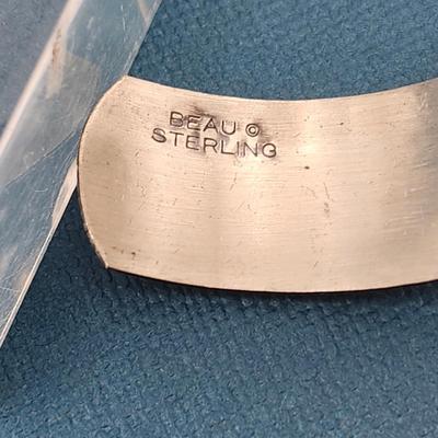 Vintage Beau Sterling Repousse Cuff
