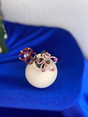 LOVELY HAND PAINTED GOBLETS A PRETTY CANDLE HOUSE AND MORE!
