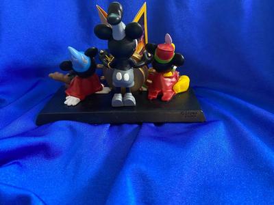 75th ANNIVERSARY MICKEY MOUSE CLOCK AND MILLENNIUM GLASSES