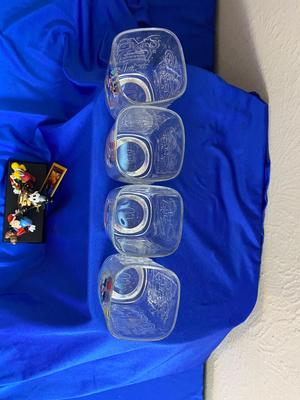 75th ANNIVERSARY MICKEY MOUSE CLOCK AND MILLENNIUM GLASSES