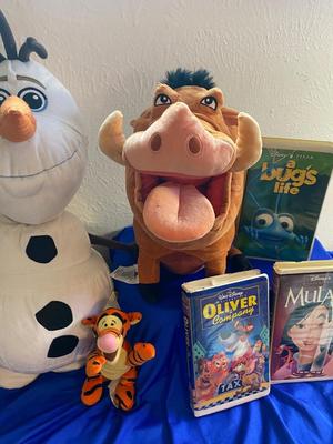 DISNEY MOVIES AND PLUSH ANIMALS FOR THE KID IN ALL OF US!