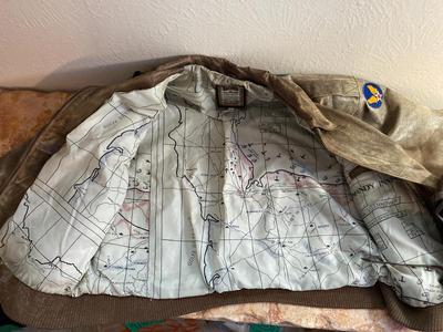 VINTAGE BOMBER JACKET AND AVIATOR HAT