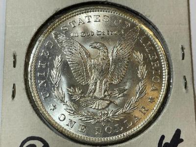 1883-O UNCIRCULATED/MS63-64 CONDITION MORGAN SILVER DOLLAR AS PIC'D COIN #10.