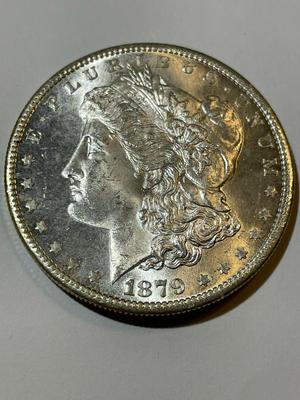 1879-S UNCIRCULATED/MS64 CONDITION MORGAN SILVER DOLLAR AS PIC'D COIN #11.