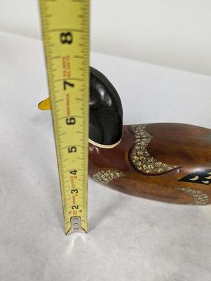 Wooden Mallard Decoy Duck