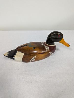 Wooden Mallard Decoy Duck